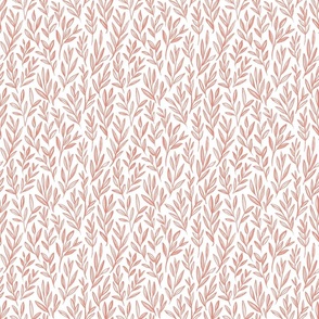 willow (small) - peachy pink on white