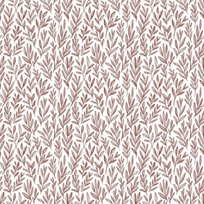 willow (small) - rusty red on white