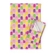 Small Tropical Fruit Ice Pops, Pink Polka Dot