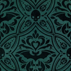 Mephistophelean Damask Teal