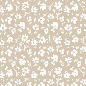 Clara Ditsy Floral tan small