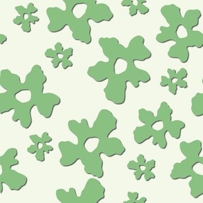 Wonky Green Flowers