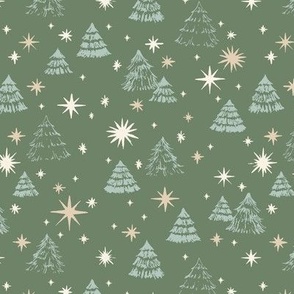 Christmas Pine Trees - Small - Green
