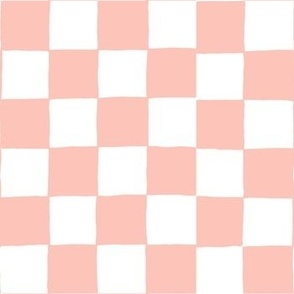 Hand Drawn Checkerboard blush small