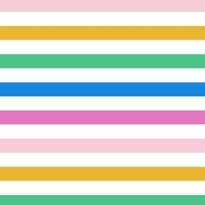 Rainbow Summer Stripes - Large