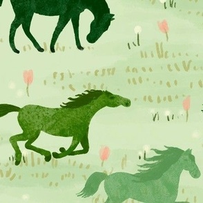 Wild Horses meadow - large - green