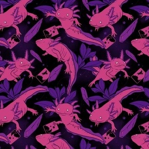 Purple Cosmic Axolotls
