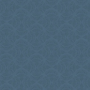 Small | Textured Boho Pattern in Navy