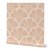 Small | Textured Art Nouveau Flower in Earth Tones