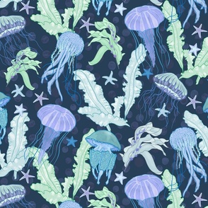 Jellyfish ocean hero_ dark 50cm
