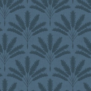 Small | Scallop Palm Tree in Navy