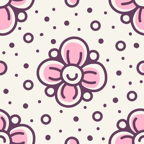 2794 C Extra Large - simple doodle flowers