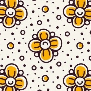 2794 B Medium - simple doodle flowers