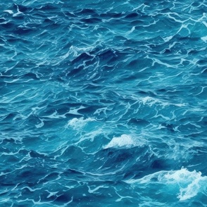 Blue Sea Waves – Sea Water Photography – Ocean Waves Pattern