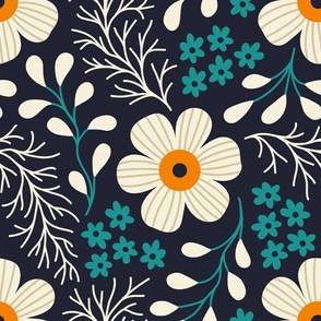 2795 A Extra Large - beautiful daisies garden