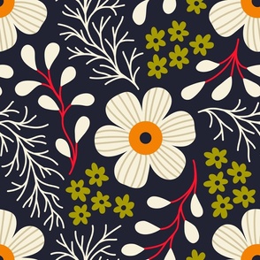 2795 B Extra Large - beautiful daisies garden