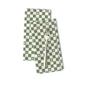 Checkers and Stars - Small - Light Green