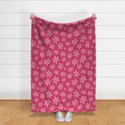 Modern Flowers Fuchsia Pink Summer Floral Botanical Large Scale 