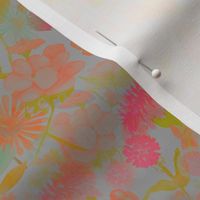 Vibrant Watercolor Floral Large Size Wallpaper Teen Room Fun Colorful Subtle