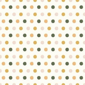 Polka dots in cream background