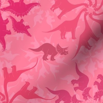 Herbivore Dinosaur Flowers (pink) 