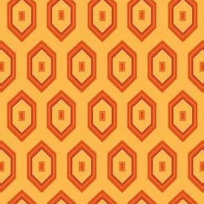 Spice Jar retro, 60s style orange pattern