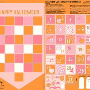 pink halloween advent calendar