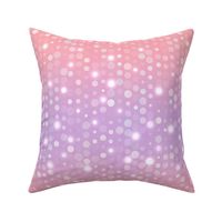 Pink to Purple Ombre Polka Dots Pastel (Shortest 1/2 yard ombre repeat)