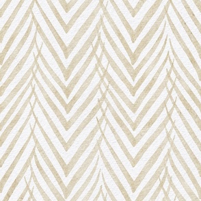 palm leaf stripe VI - botanical chevron - watercolor neutral herringbone - modern neutral botanical wallpaper