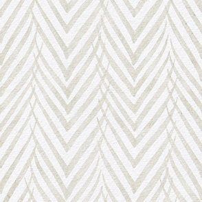 palm leaf stripe VIII - botanical chevron - watercolor neutral herringbone - modern neutral botanical wallpaper