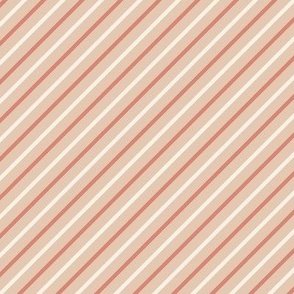 Diagonal Stripes - Medium - Pink