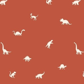 Dinosaurs Silhouettes - Small - Orange