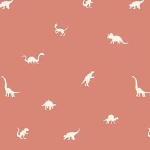 Dinosaurs Silhouettes - Small - Pink