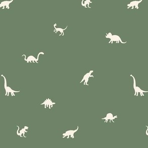 Dinosaurs silhouettes - Small - Light Green