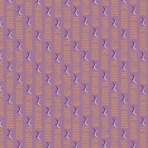 DOUBLE MOON STRIPE IN NONBINARY SUNFLOWER, LAVENDER, BLACK AND WHITE (SMALL) B23025R01A