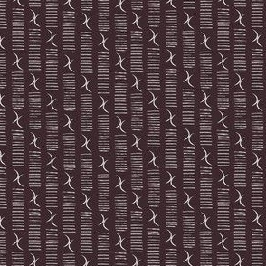 DOUBLE MOON BARCODE STRIPE IN BLACK AND WHITE (SMALL) B23025R02A