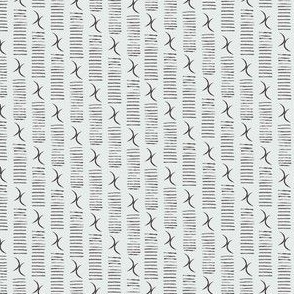 DOUBLE MOON BARCODE STRIPE IN BLACK AND WHITE (SMALL) B23025R02B