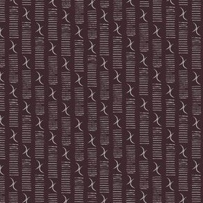 DOUBLE MOON BARCODE STRIPE IN BLACK AND GRAY (SMALL) B23025R02D