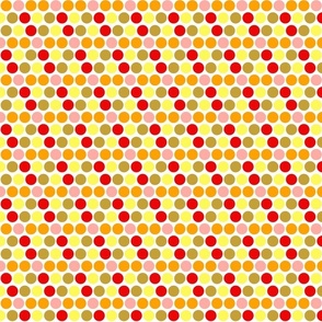 Orange Polka Dots, Warm Polka Dots, Yellow Polka Dots