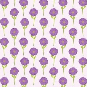 Purple Plum Watercolor Flowers