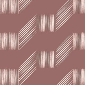 folded _ copper rose pink_ creamy white _ lines