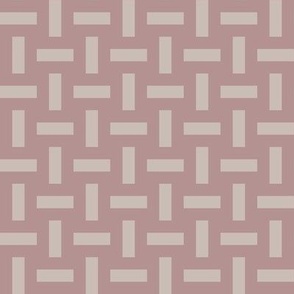 Simple Rectangles | Dusty Rose, Silver Rust | Geometric