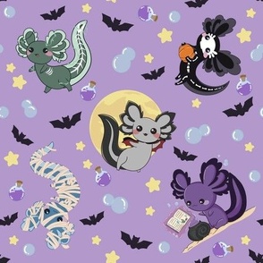 Spooky Halloween Axolotl Design 2023 Update
