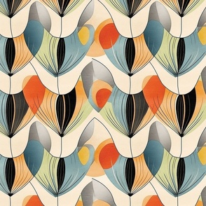 Groovy Abstract Tulips