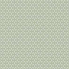 Leafpoint Lattice: Sage Green Latticework, Small Green Lattice