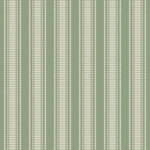 Grosgrain Stripe: Sage Green & Linen  3/4" Stripe, Ribbon Stripe 