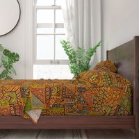 Eastern Indian Faux Quilt - Design 14992796