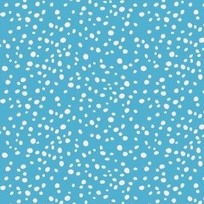 Pastel Garden_dots in blue_xSMALL