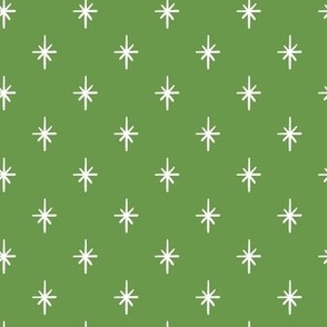 Christmas Star on Green