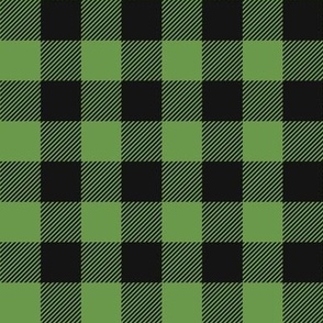 Green and Black Christmas Buffalo Plaid